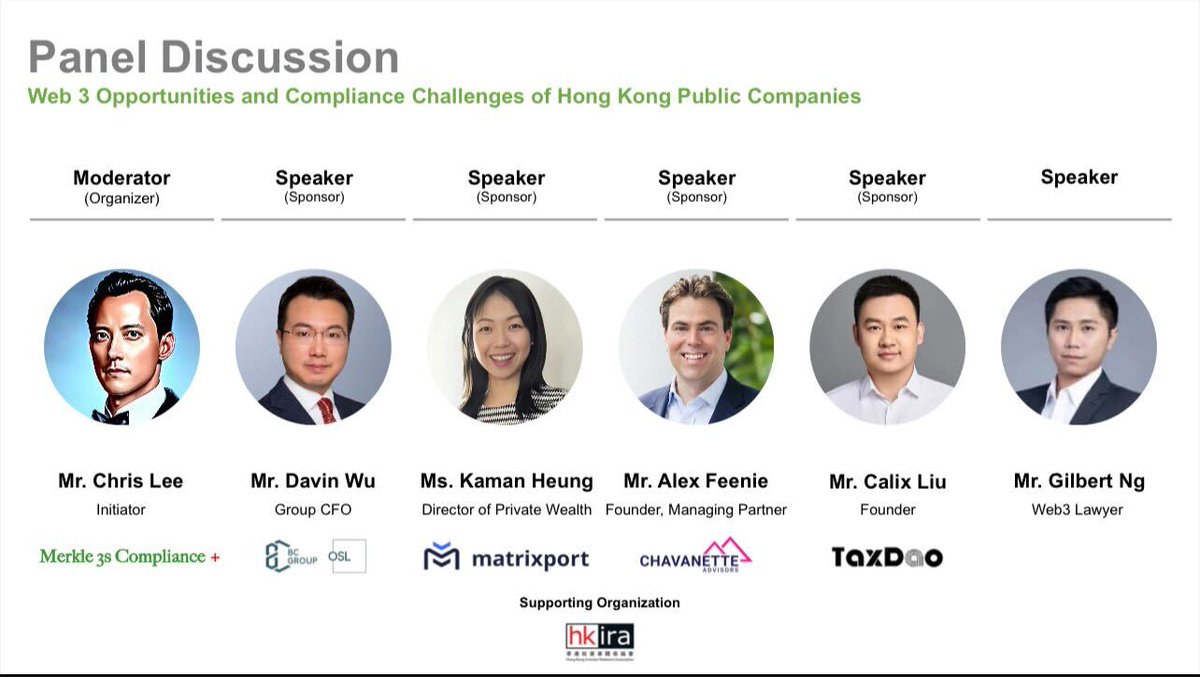 Beginning 2024, delve into initiatives to establish Hong Kong as a Global Web3 Hub. Explore the compliance challenges and opportunities of #Web3 with <a href="/realMatrixport/">Matrixport</a> Kaman Heung and a distinguished panel featuring <a href="/HKIRAofficial/">HKIRA</a>’s Dr Eva Chan, Merkle 3s Compliance +‘s Chris Lee,