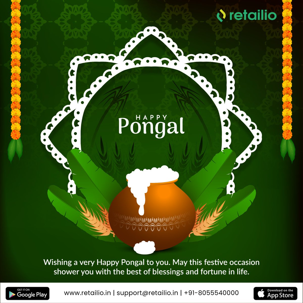 retailioapp's tweet photo. On this harvest festival, may your efforts yield a plentiful harvest of success. Happy Pongal to everyone.
.
.
.
.
#Pongal  #PongalCelebration  #retailio #Retail https://t.co/n10xuIgC1d