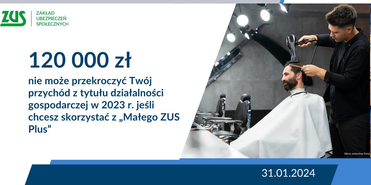 zus_pl's tweet photo. 🚨 #Przedsiębiorca, który w 2⃣0⃣2⃣3⃣ roku korzystał z #MałyZUSPlus i nadal spełnia warunki, nie musi zgłaszać się ponownie.

Więcej informacji o uldze w #składki👇
https://t.co/nlhT8BYdfF https://t.co/0nZ2VugRQx