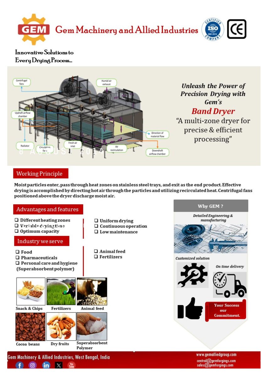 gem_machinery's tweet photo. #industrialdryers
#processingequipment
#gemmachinery
#industryautomation
#banddryer https://t.co/UYn22Q8Q09