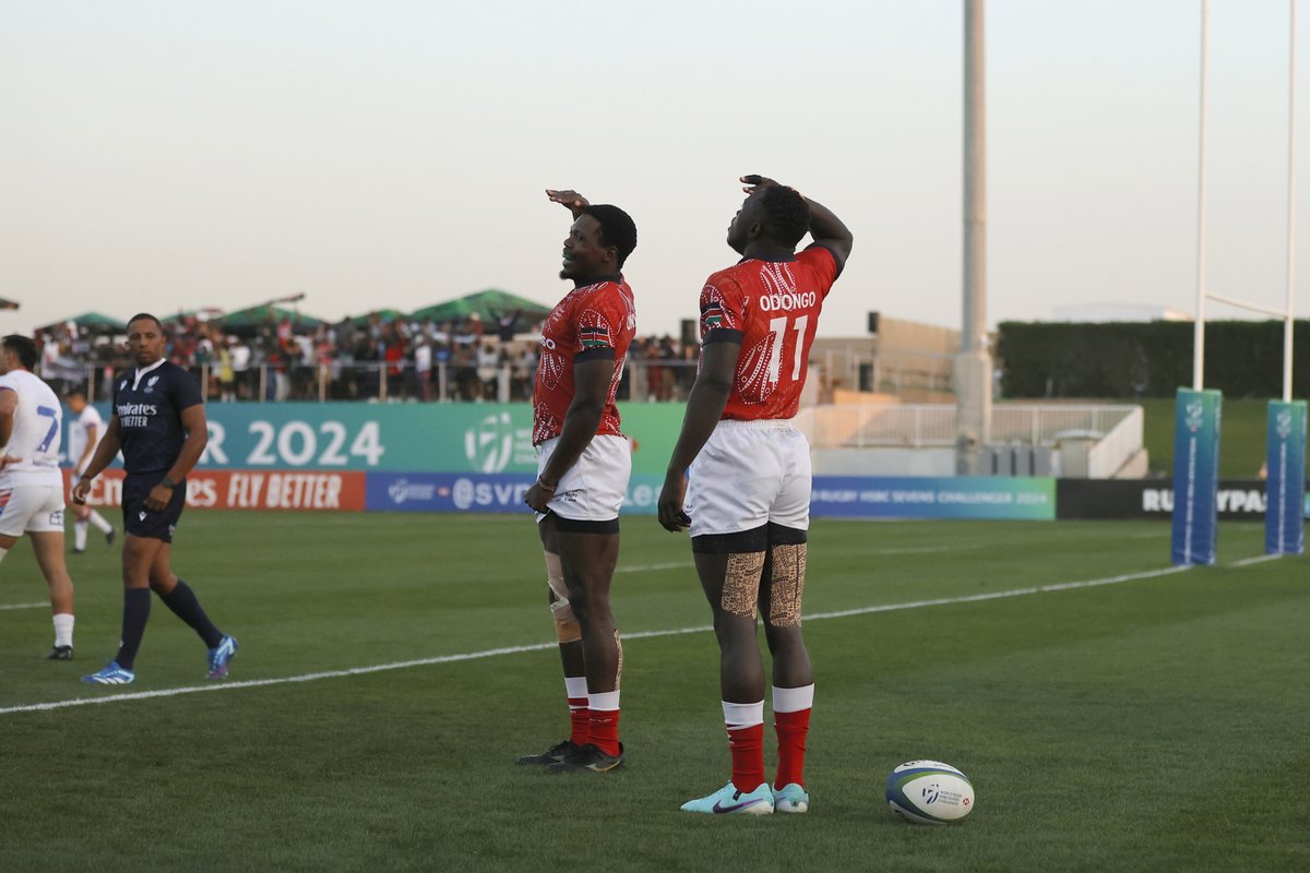 MinistryOfRugby's tweet photo. This one goes to all the KENYA FANS all over the world. 
Thank you very much for #KeepingItFANATIC. 
See you in Uruguay... Let them say, "The Kenyans WERE HERE!"
#Player13
#Shujaa 
#Lionesses
#WeSaluteYou https://t.co/CUAbXUb28s