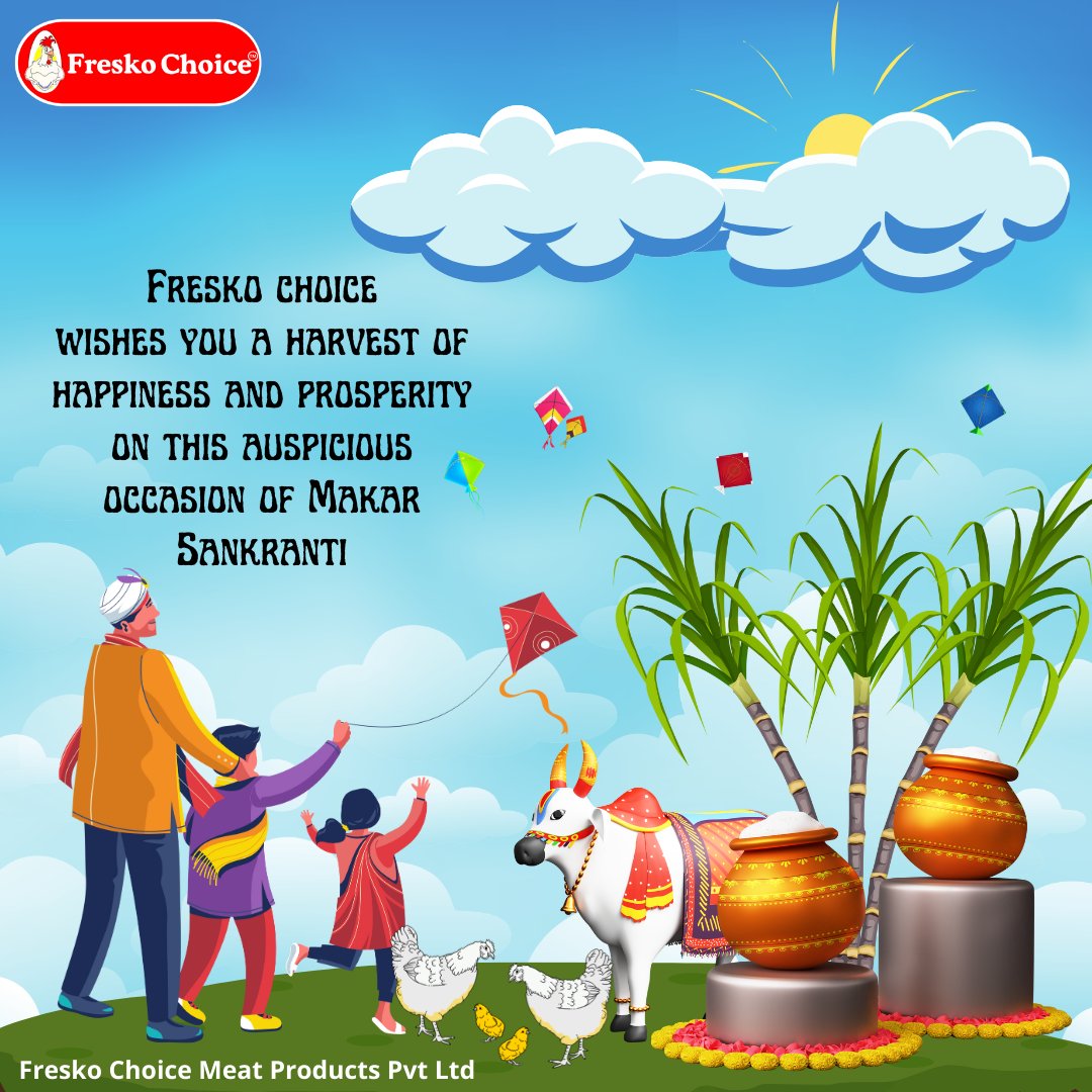 ChoiceFresko's tweet photo. 🪁 Just like the kites in the sky, may your dreams soar high this Makar Sankranti! Happy Makar Sankranti 2024! https://t.co/81lISdJm1a