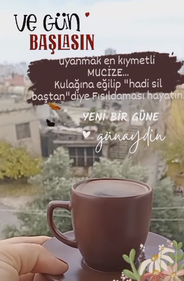 Huzurlu mutlu keyifli şans dolu bir hafta dileğiyle☕️🦋