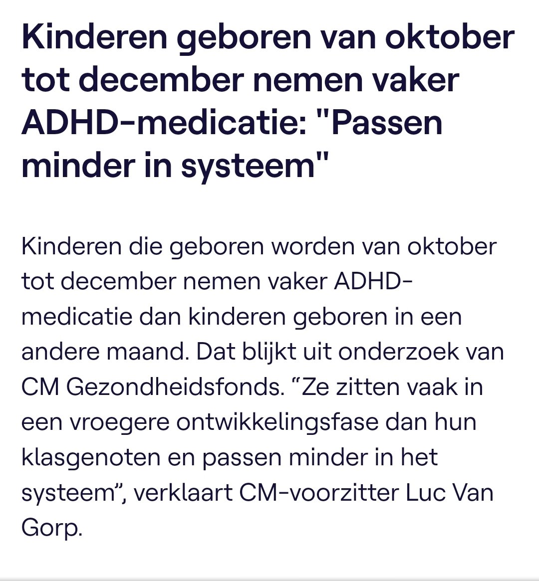 Drug, op lijst 1 van de opiumwet, voorgeschreven aan miljoenen kinderen.