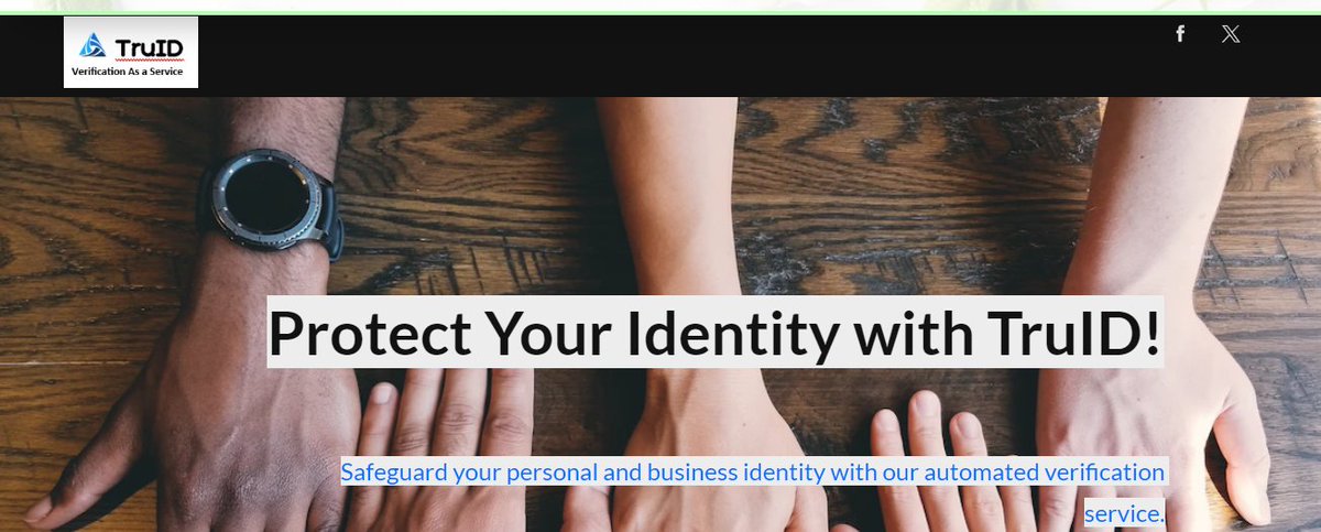 Protect your Identity
   Safeguard your Property
                 Interact with Surety

Get TruID Verification as a service 
truid.co.ke