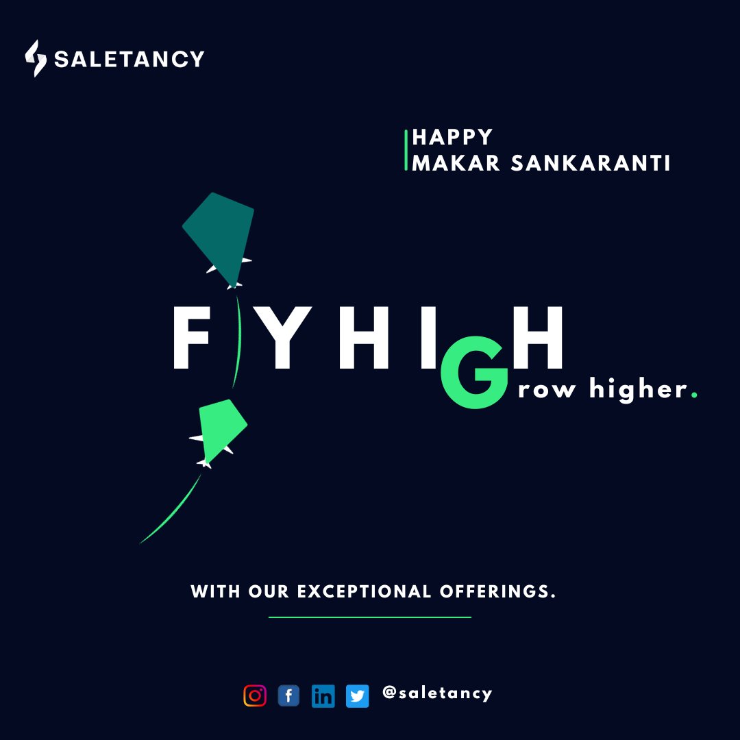 saletancy's tweet photo. Fly high, sell higher! 🪁✨

This Makar Sankranti, embrace the 'Kai po chi' spirit with Saletancy's high-flying solutions.

Soar above the rest! 🚀

#Saletancy #KaiPoChiGrowth #makarsankaranti https://t.co/GfNACMk1Es