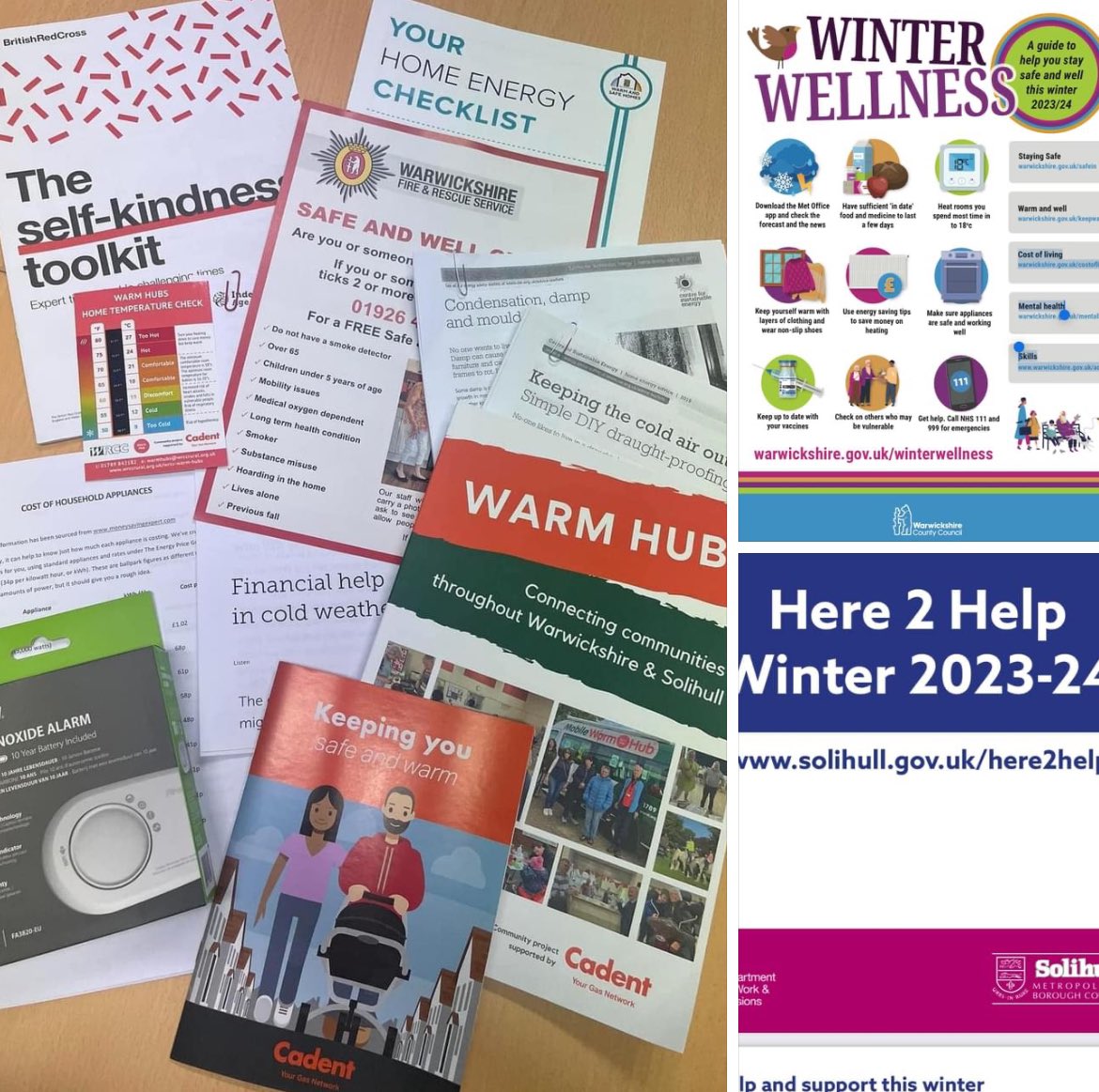 You can download all of the free info & advice from our #WarmHubs 23-24 resource packs online -incl leaflets from @Warwickshire_CC & @SolihullCouncil plus more links to useful websites & #winter support 🙂 Visit & please share: wrccrural.org.uk/services/wrcc-… #Warwickshire #Solihull ❤️