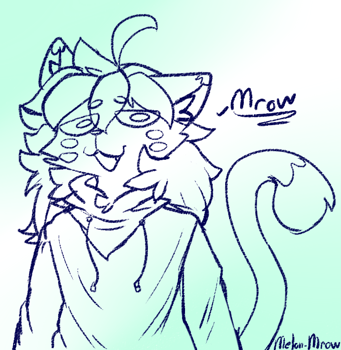 MelonMrow's tweet photo. Bigger, older, and dumber dirt catt~ 🌱🐱 https://t.co/FKrdFCt2TR