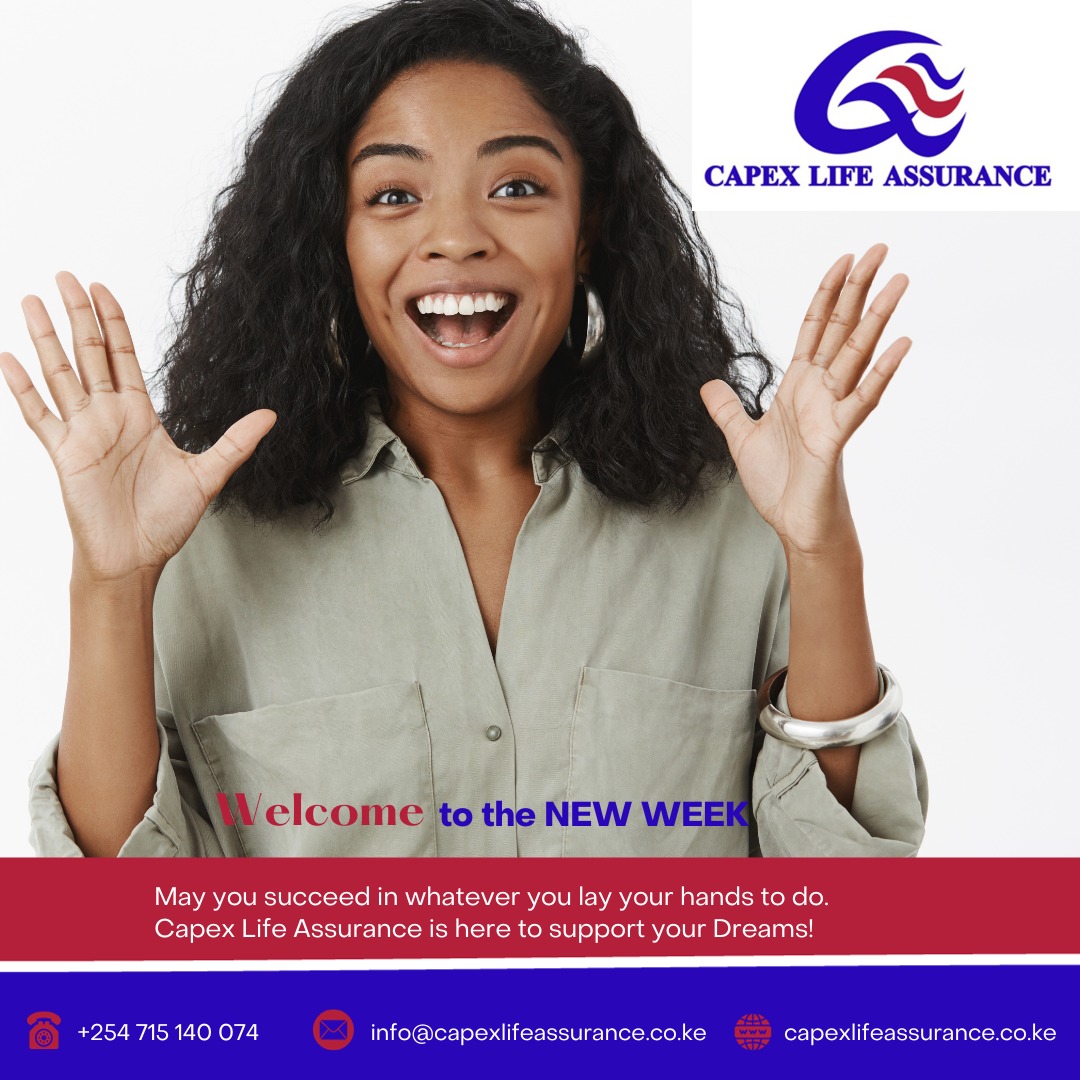 CapexLife's tweet photo. Hello, new week! May success be your constant companion in all endeavors. β¨ Capex Life Assurance stands ready to support and safeguard your dreams. Let's make this week extraordinary together! #NewWeekSuccess #DreamsProtected #CapexLifeAssurance #MondayMotivation https://t.co/0oqPtnutps