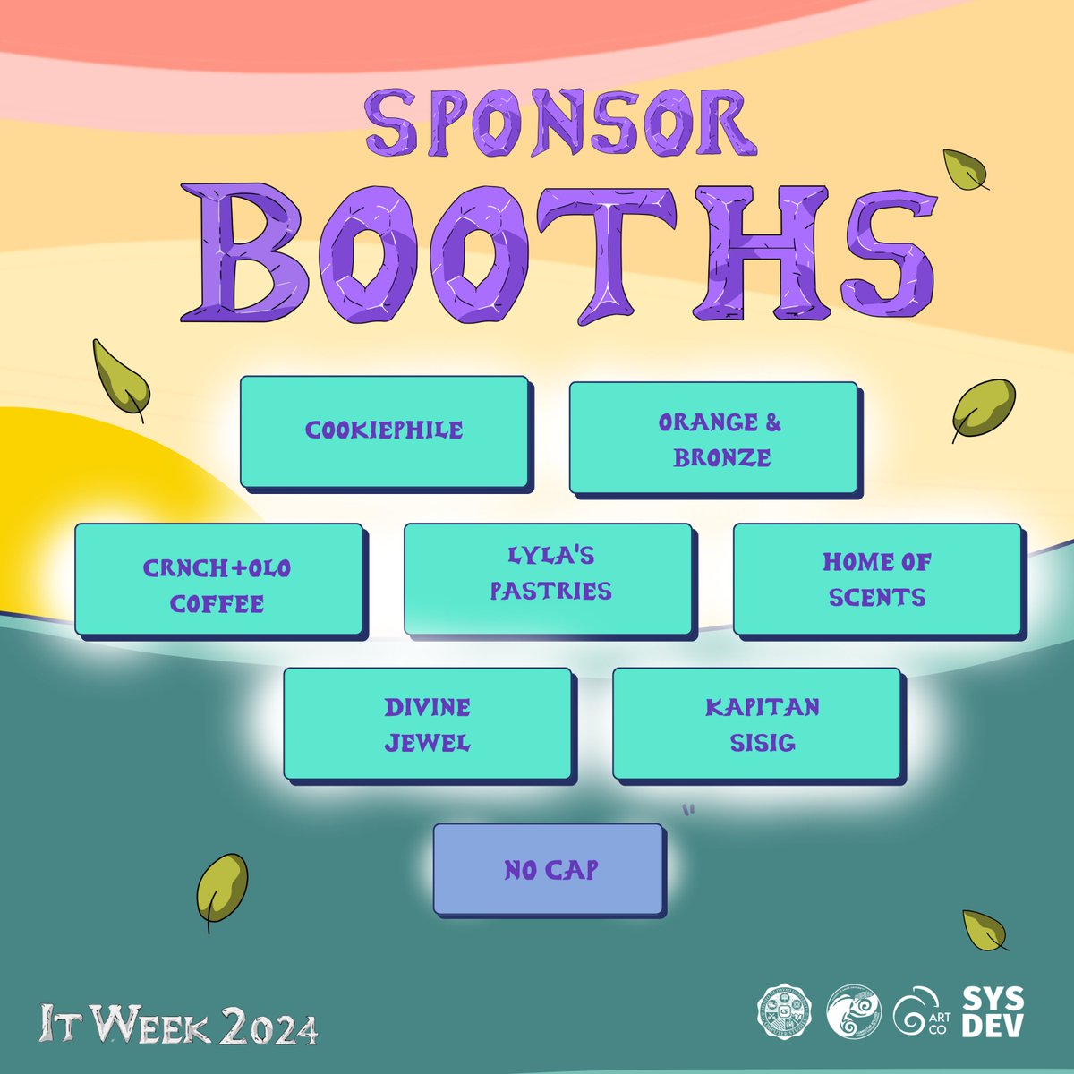 Not into Esports? Don't worry because IT Week is more than Esports!🤯🕹️

We've got tons of activities for you to enjoy at IT Week 2024. Don't also forget the booths, delicious treats, and wonderful glam for you to love. Come visit us at Arrupe Hall!💜

#itweek2024
#breakthrough💫