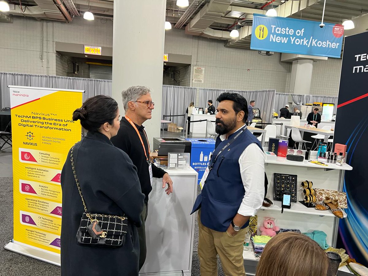 infotekrfid's tweet photo. Buzzing, buzzing, buzzing! The energy at @NRFnews 24 Retail's Big Show is electric.
Day 1 is just the beginning with @tech_mahindra, with two more days for learning, networking, and discovering innovations that shape the future of retail.
#simplifyingrfid #rfid #retailmedia https://t.co/sncBAH7Dgm