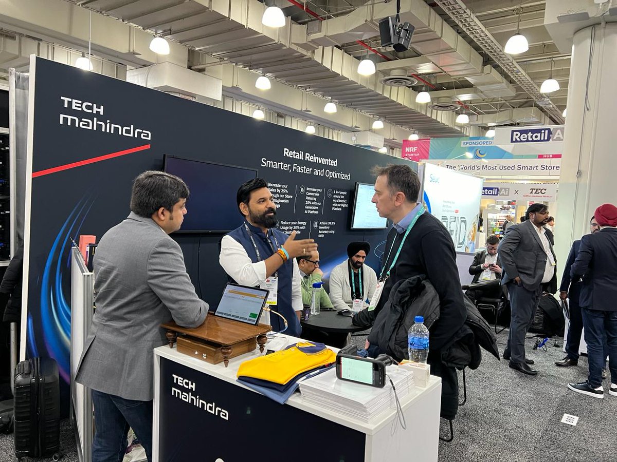 infotekrfid's tweet photo. Buzzing, buzzing, buzzing! The energy at @NRFnews 24 Retail's Big Show is electric.
Day 1 is just the beginning with @tech_mahindra, with two more days for learning, networking, and discovering innovations that shape the future of retail.
#simplifyingrfid #rfid #retailmedia https://t.co/sncBAH7Dgm