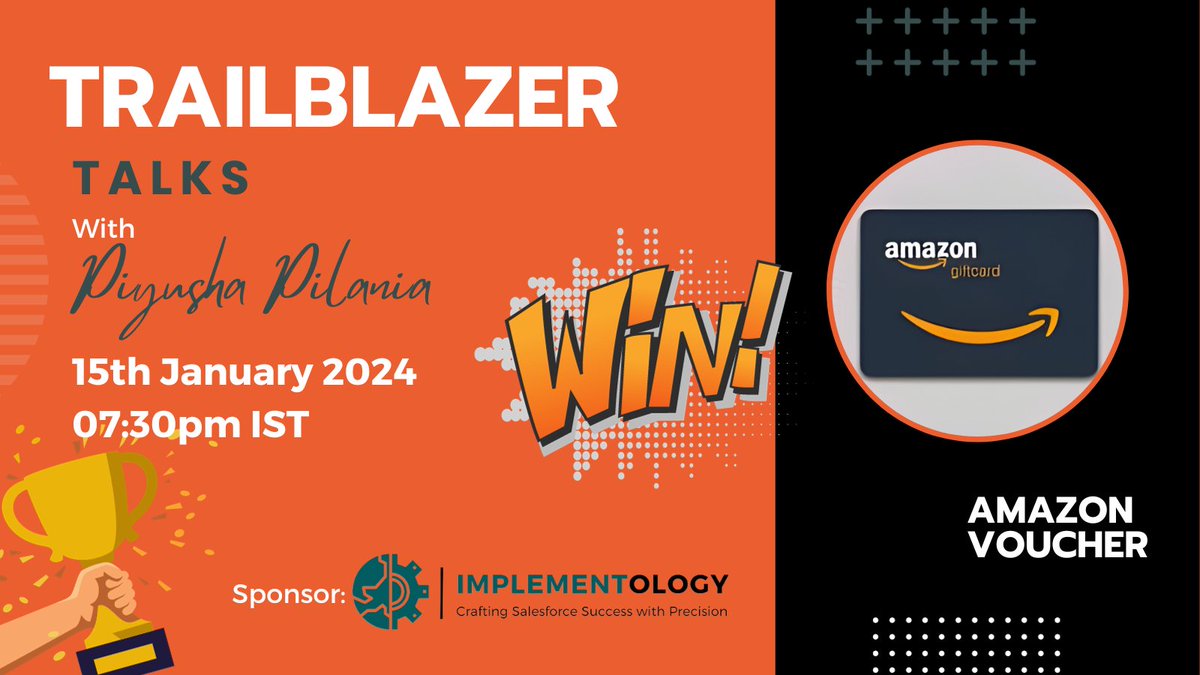 piyusha13's tweet image. Join me in an exciting #LinkedInLive session with Akash Mishra, Salesforce MVP, on building a career in Salesforce for nonprofits. 🌟 Gain expert insights and win Amazon vouchers! 🎁 Don&apos;t miss out – let&apos;s learn and win together! #SalesforceNonprofit #TrailblazerTalks