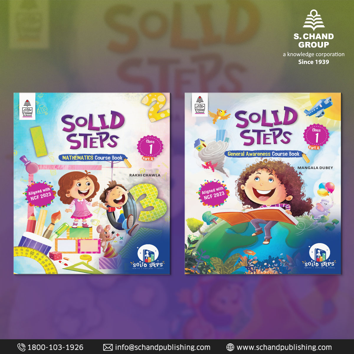SChandGroup's tweet photo. Equip your child with the power of knowledge! Our #GeneralAwareness & #Mathematics books - #SolidSteps gateway to engaging & effective learning!
General Awareness Course Book:
Innovative story-based approach
Rich learning experience
Emotional & social well-being
Project booklet https://t.co/rbCNuXNTgn