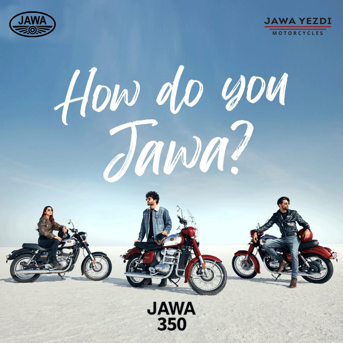 The thrill that has forever run in your blood is now ready to run on the streets as well. A timeless combination of beauty, class and performance is all set to make an unforgettable return. Reimagined for the modern rider, the classic Jawa 350 is now ready. Are you? #Jawa…