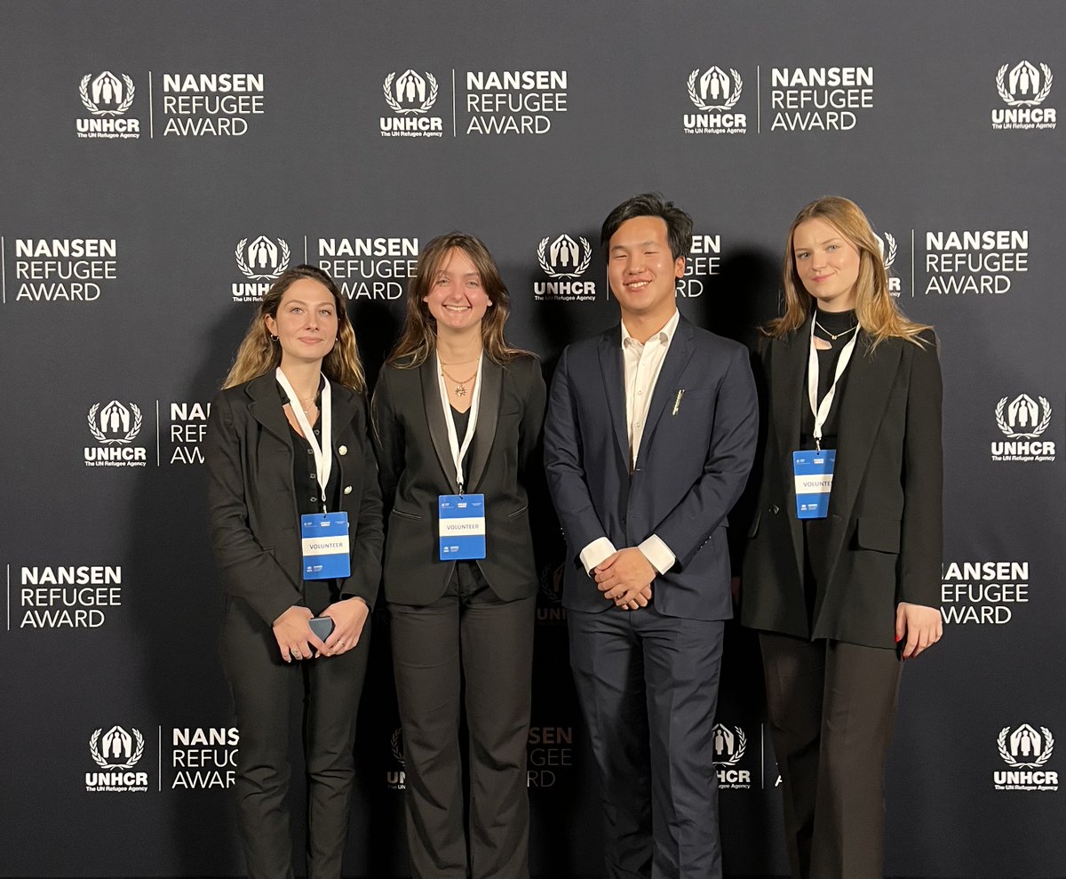 Some of our students had the opportunity to volunteer for the Nansen Refugee Award. #internationalrelations #un #diplomacy #geneva #switzerland #student #master #genevaschool #studentabroad #liveabroad #school #university #travel #culture #country #experience #volunteer #refugee