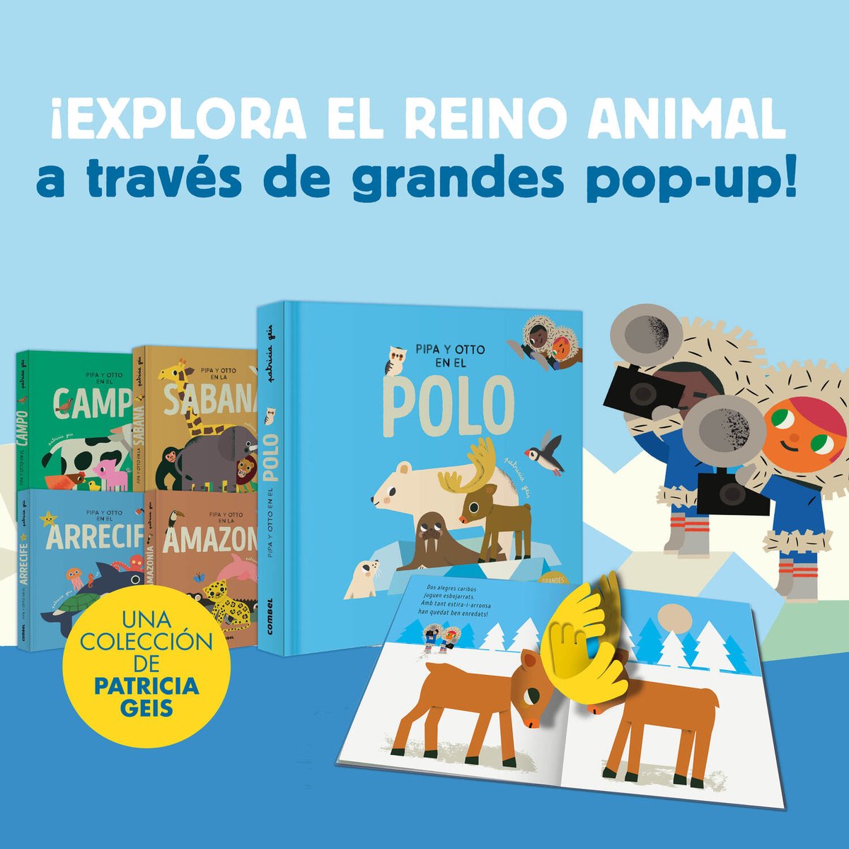 jaguzmanamador's tweet photo. 📚PIPA Y OTTO EN EL POLO, el quinto título de la colección de grandes pop-ups Pipa y Otto, creada por 🎨@patriciageis
https://t.co/DxFsM488jJ

#patriciageis #pipayotto #COMBELEDITORIAL #instabook #bookstagram #combel #editorialcombel #libroinfantil #hoyleemos #lij https://t.co/sSR02GN6mv