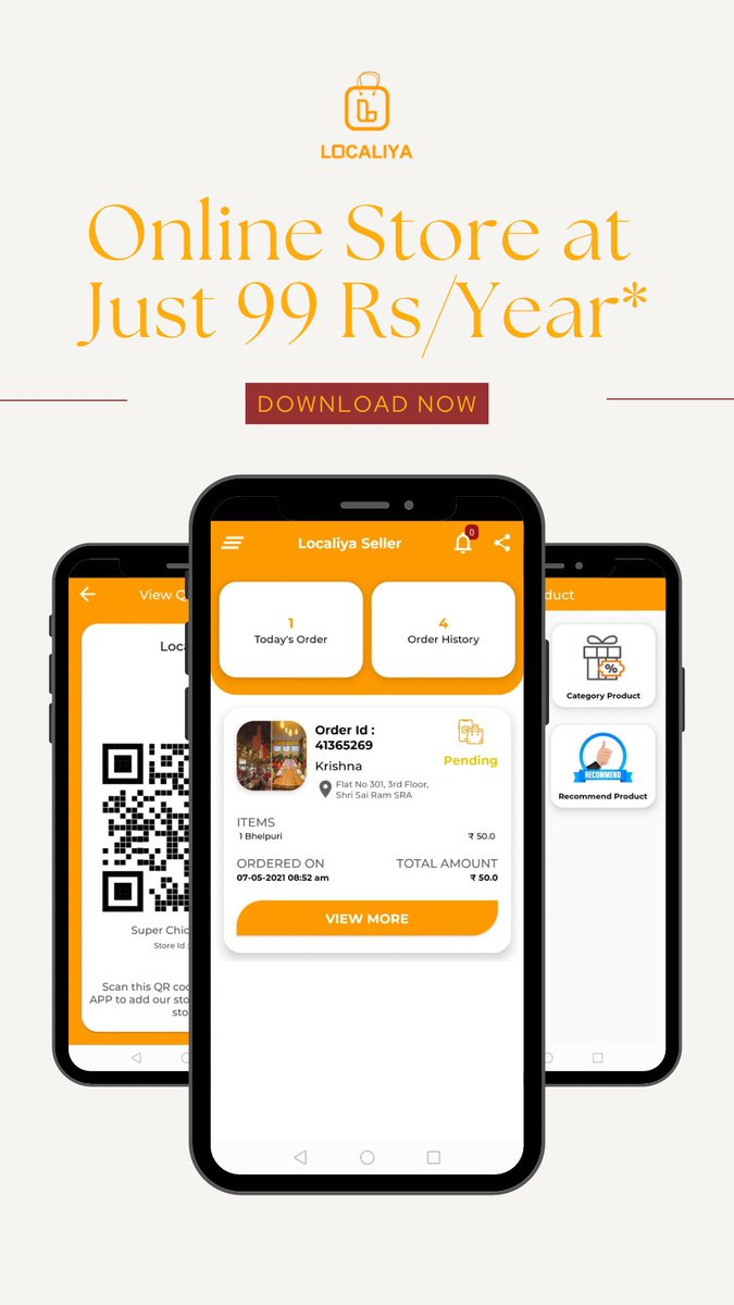 MyLocaliya's tweet photo. You can create your online store at just Rs 99/Year. 
Available variety of business categories. 

Explore now: visit https://t.co/fvPHhTHqjN

#SmallBusiness #localbusiness #startupindia #onlinestore https://t.co/fr3hHdMIox