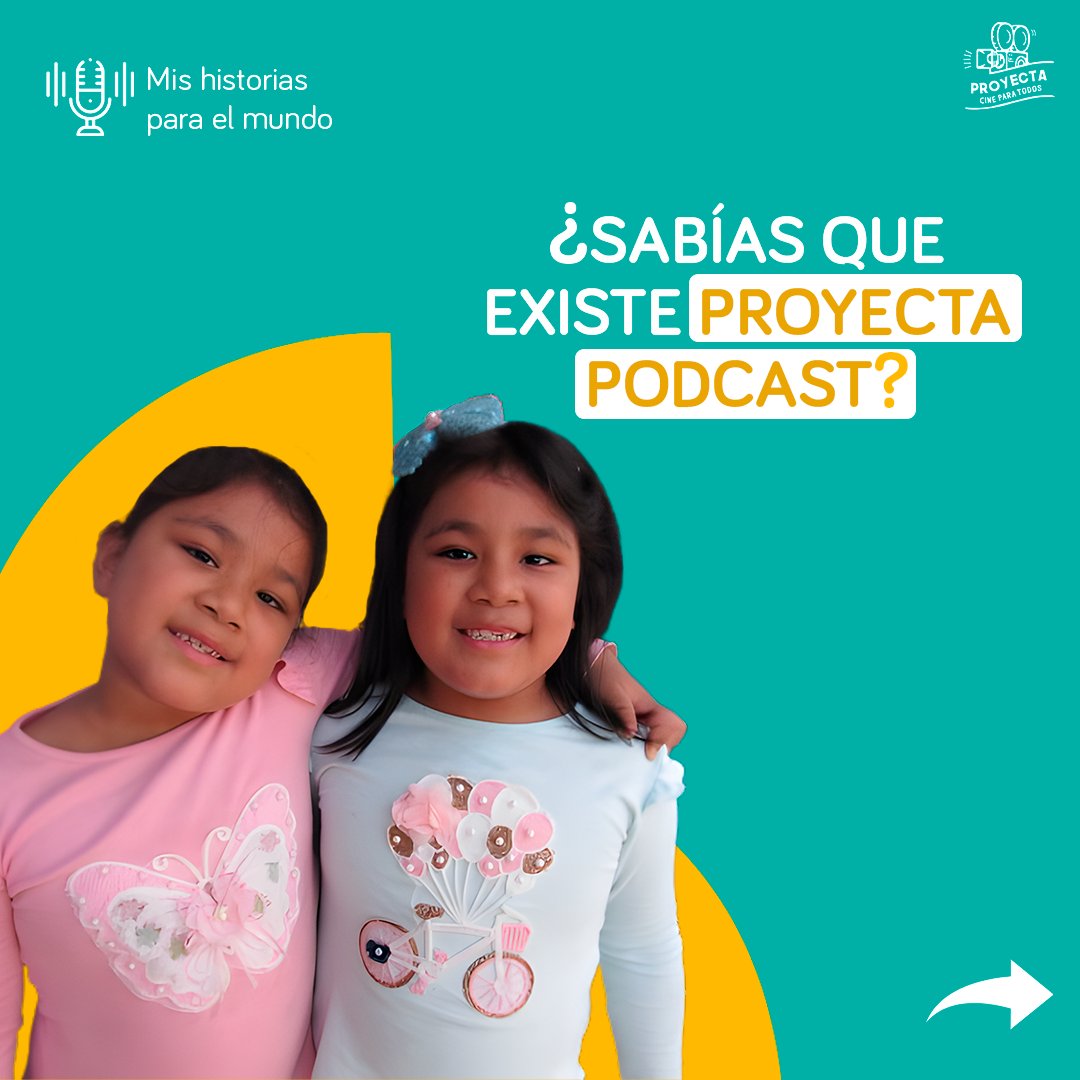 cine_proyecta's tweet photo. 🗣¡Mis historias para el mundo!  🙌
Escucha las fantásticas historias de nuestros infantes del programa Proyecta Podcast elaboradas desde 2020.

🎧 Escúchalo aquí https://t.co/jOW1Wx9xpp

#ProyectaPodcast #HistoriasSonoras #PodcastInfantil https://t.co/0Xi7EcnhWC