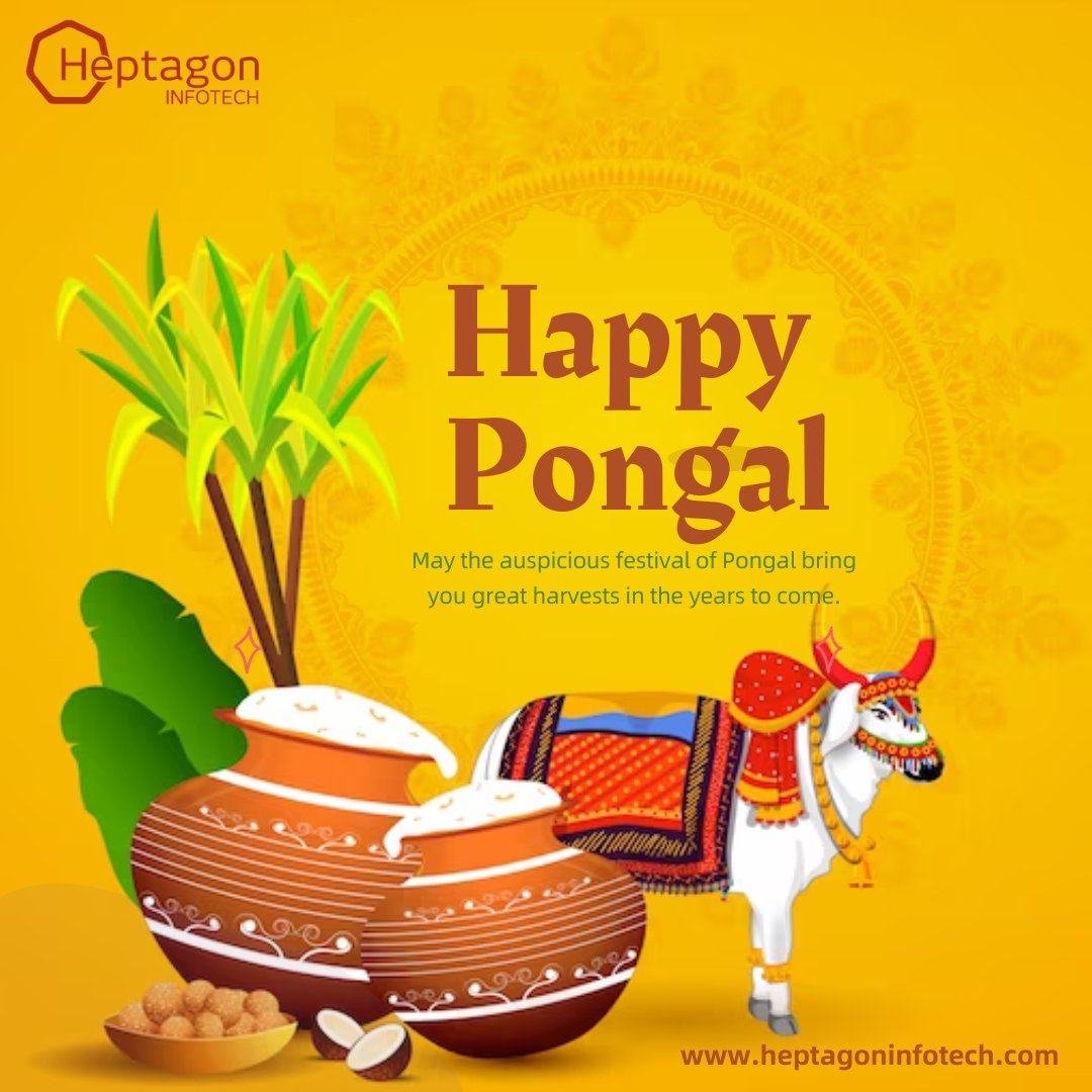 HeptagonInfote1's tweet photo. May the auspicious festival of Pongal bring you great harvests in the years to come. Happy Pongal! 🌴🥥 🎉

#pongal2024 #Pongal #HappyPongal2024  #kerela #karnatakatemples #PongalSpecial  #PongalFestival  #PongalCelebration  #HI #heptagoninfotech https://t.co/voKiGBgFbm
