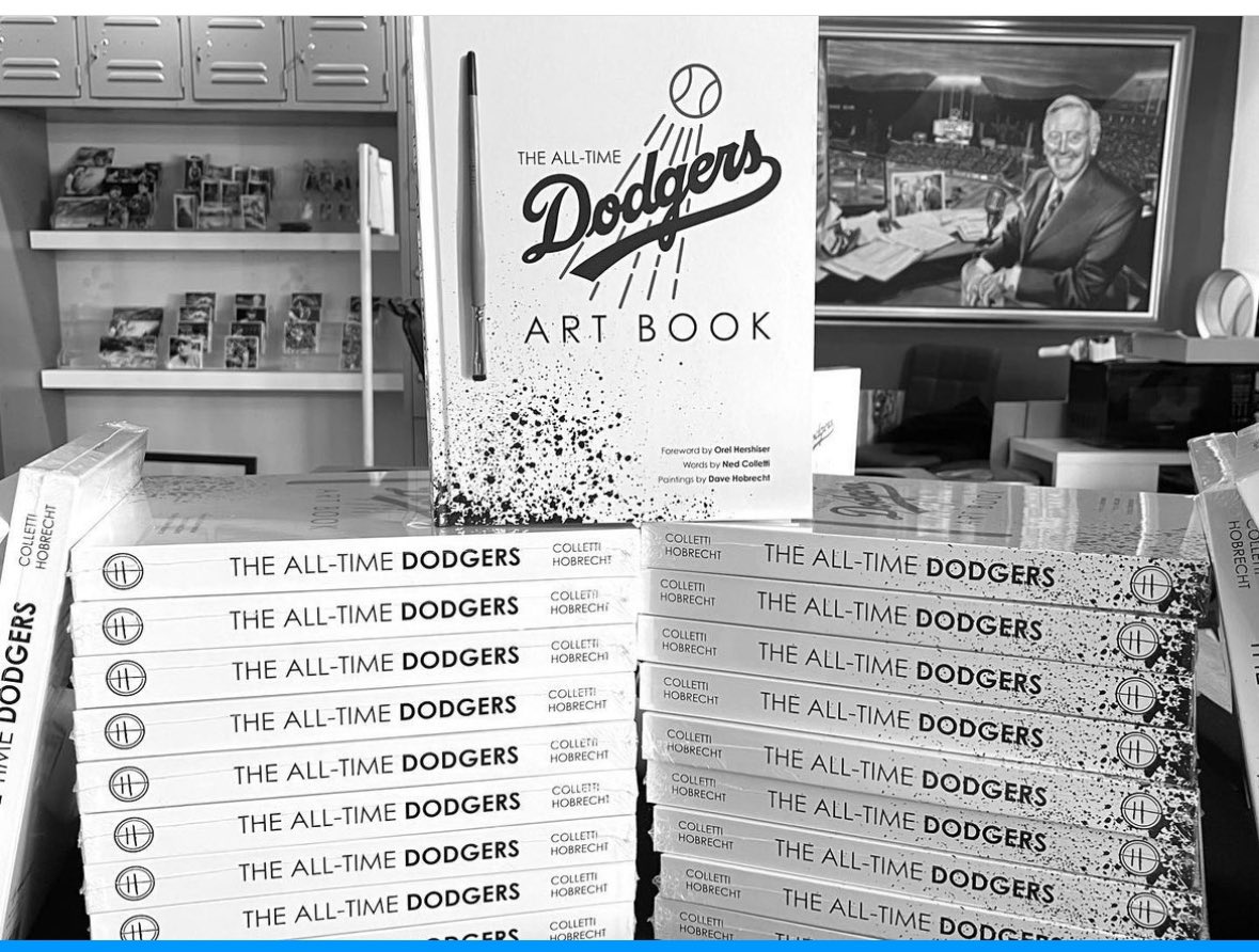 realnedcolletti's tweet photo. As we celebrate &amp; remember Dr. Martin Luther King Jr, I also remember my friend Don Newcombe. “Newk”, Dr. King, Jackie Robinson &amp; Roy Campanella shared meals and conversations to help the world strive for equality. The painting “Grace” tells such a story. https://t.co/813wnm1poK https://t.co/QPBDccGxT5