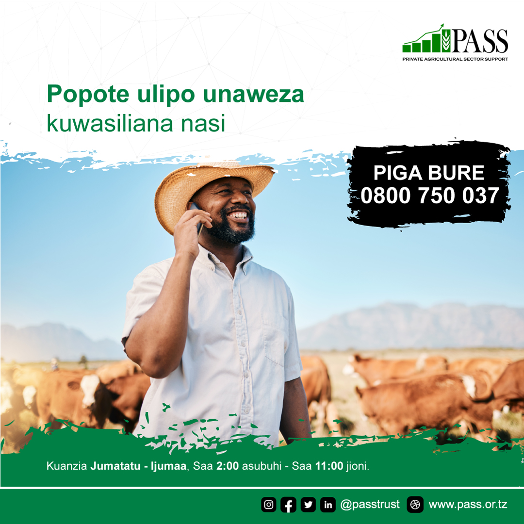 pass_trust's tweet photo. Popote ulipo unaweza kuwasiliana nasi. Piga simu bure: 0800 750 037 kuanzia Jumatatu - Ijumaa, Saa 2:00 asubuhi - Saa 11:00 jioni. Tovuti: https://t.co/gSkE4CQYzT
#passtrust #passkilimo #passtanzania #ushirika #kilimo #Tanzania #kilimotanzania https://t.co/xwFRtKsFvH