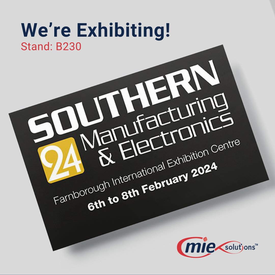 Mark your calendars!

We're exhibiting at Southern Manufacturing 2024 - make sure you stop by to talk all things ERP and production control for manufacturing.

Stand B230, 6th-8th of Feb, we'll see you there!

@Industry_co_uk #Southern24 #SouthernManufacturing #SouthManf #UKMfg