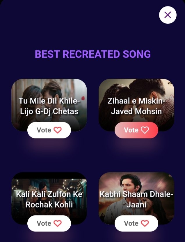 Guys open this link and vote for zihaal e Miskin from multiple ids... 👇👇
ishq.com/music-awards/

#NimritKaurAhluwalia 
#Nimritians 
#ZihaalEMiskin
#RohitZinjurke
#ShreyaGhoshal #VYRLOriginals