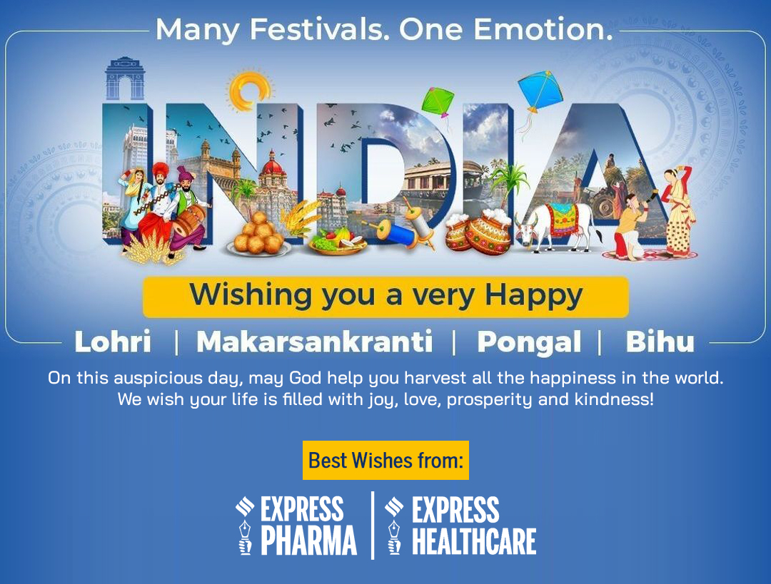 ExpHealthcare's tweet image. On this auspicious day, may God help you harvest all the happiness in the world. We wish your life is filled with joy, love, prosperity, and kindness! 

Best wishes from #ExpressHealthcare #ExpressPharma wish you &amp;amp; your family - very happy Lohri | Makar Sankranti | Pongal | Bihu