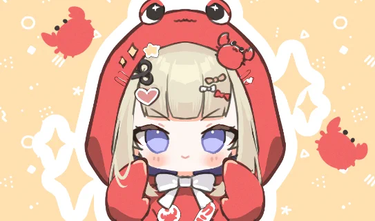 【お仕事】PhaseConnectの天ノ川しいなさん のカニ衣装を仕立てさせていただきました!楽しかった!