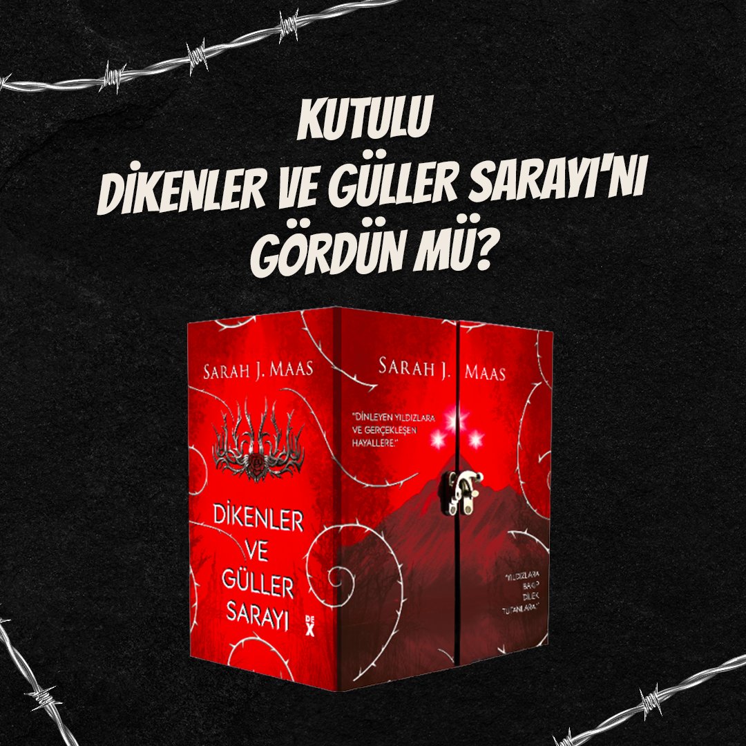 DEXpub's tweet photo. Kutulu #DikenlerveGüllerSarayı setini gördün mü? 😍

@SJMaas

https://t.co/FDMqNmBWuR

#DexPub #OkumakİyiGelir #kitap #kitapseti https://t.co/ieQ03dnVl0