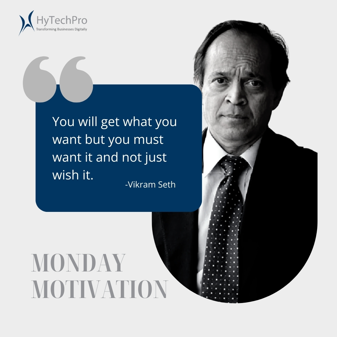 hytechpro's tweet photo. You will get what you want but you must want it and not just wish it. - Vikram Seth

#HyTechProLife #MotivationalQuote #MondayMotivation
#MotivationalThoughts #Success #Author https://t.co/WN9u07v0NP