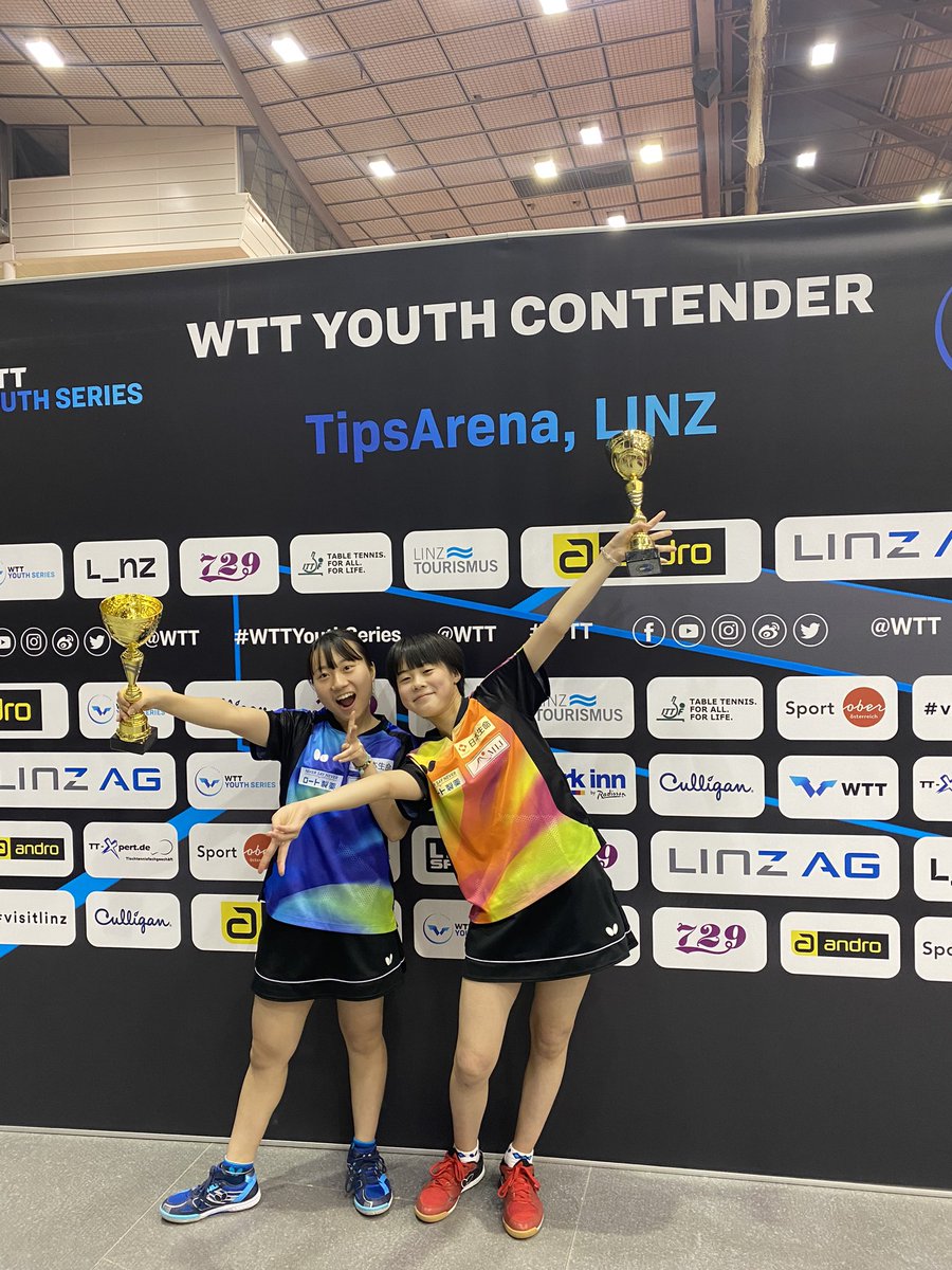414Satoko's tweet photo. WTTYOUTHCONTENDER.Linz
U19とU17は吉本はな.U15では香川さくら子.U13では中田宇海が優勝しました。
U19MIXdoublesでは吉本はなとJulianRZIHAUSCHEKペアが3位でした。
全員優勝の目標が達成できて良かったです。
オーストリア思い出の街で
2024年良いスタートになりました。
　The best is yet to com https://t.co/PNGyJriqmy