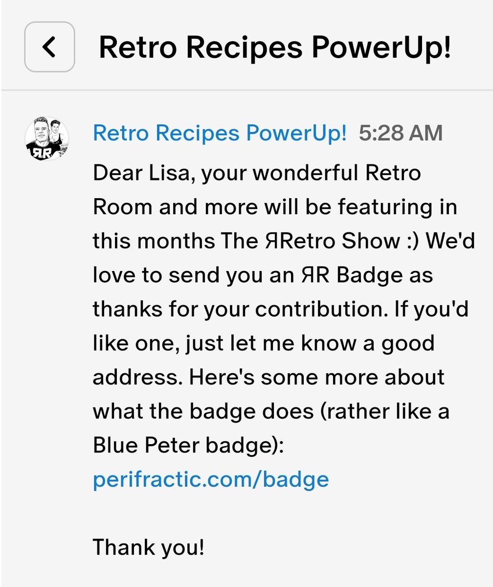 cybergeekgirl's tweet photo. I'm beyond excited that the #RetroRoom that #HubbyRuss spent ages creating for us is going to be featured on the January episode of #TheRetroShow by @chrisimpsonline 😁😁 it will be released at the end of the month and I can't wait to see it 😁😁🥳🥳🎉🎉 ⬇️⬇️ xx https://t.co/z4KJHYvBfs