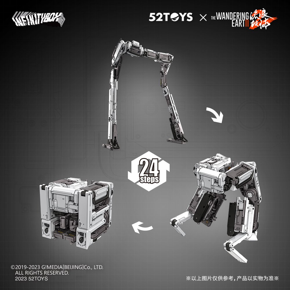 52ToysBeastBox's tweet image. INFINITYBOX IB-02 Framer (门框机器人)

We are thrilled to reveal our second "The Wandering Earth 2" (流浪地球2) collab in the form of Framer! Playability has increased severalfold with a plethora of accessories, weapons and even a magnetic feature!

#52toys #infinitybox #framer