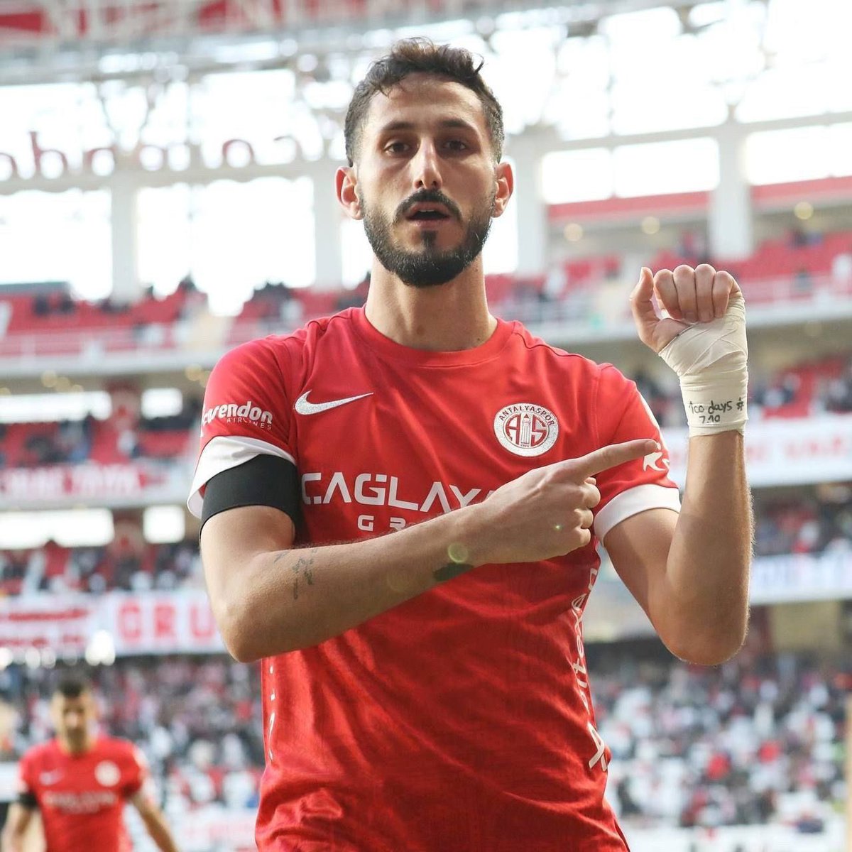 MorHogeg's tweet photo. Sagiv Yehezkel, an Israeli football player playing in Turkey, scored a goal for his team and celebrated while making a gesture for the Israeli hostages in Gaza.
Following this simple gesture:

1. His Turkish club announced that Sagiv will be released immediately.

2. The club’s president criticized Sagiv for his “provocation”.

3. The Turkish authorities ARRESTED Sagiv - he is now detained.

This is unreal.
@FIFAcom @UEFAcom are you seeing this?
A soccer player is in JAIL after celebrating scoring a goal!

#FreeSagiv