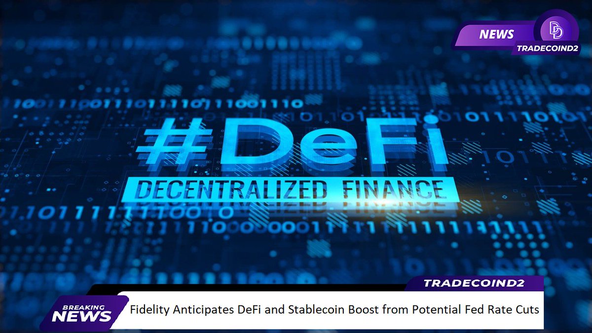 TradeCoinD2's tweet photo. Bitcoin News, January 15, 2024  

$BTC 42.672 $ETH 2.508

Fidelity Anticipates #DeFi  and Stablecoin Boost from Potential #FED  Rate Cuts

- Fidelity’s 2024 Digital Assets Look Ahead report, released on January 13, suggests that a potential interest rate cut by the Federal Reserve in the United States could reignite major institutions’ curiosity in decentralized finance (DeFi) and stablecoins, provided that the infrastructure advances further in the coming year.