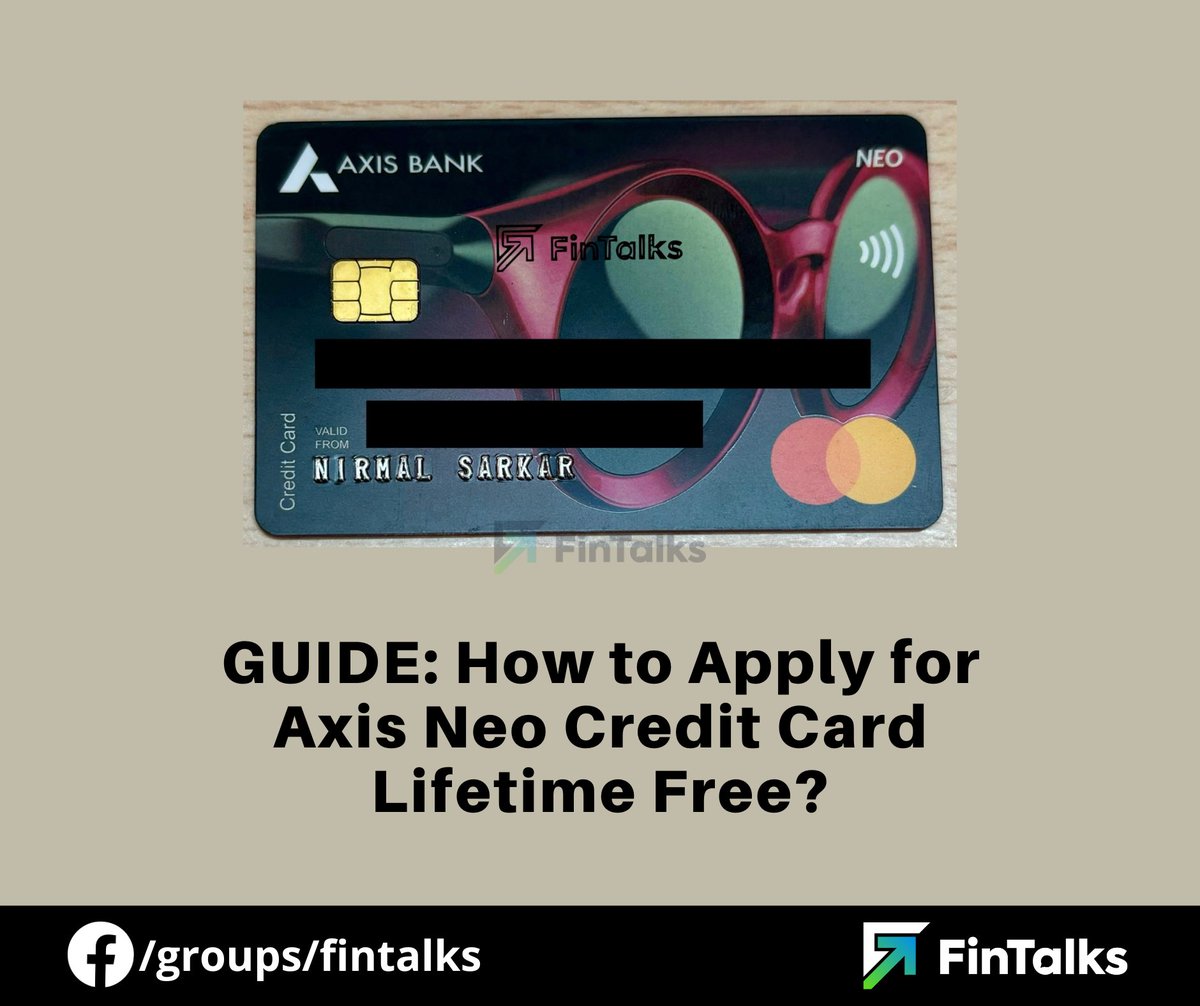 fintalks_'s tweet photo. GUIDE: How to Apply for Axis Neo Credit Card Lifetime Free? ❤️

👉 https://t.co/0AN4tSvDnq https://t.co/9Pyc6qdhCl