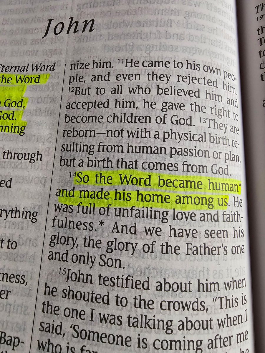 TWEETORACLE's tweet photo. Scriptural Meditation of the Day 👇
''In the Beginning was the WORD and the WORD was with GOD and the word was with GOD. And the WORD became flesh and dwelt among us''

John 1:1-2.,14 https://t.co/dxMY3FHjYX