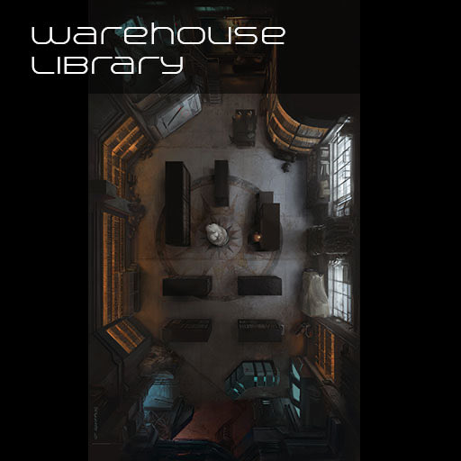 FragMapsRPG's tweet photo. "The Warehouse Library" - one of my most recent cyberpunk battle maps is now available on the Roll20 Marketplace. Grab yours here -https://t.co/NtY6ce83tF
🦾

#battlemap #cyberpunkred #shadowrunrpg #ttrpg #roll20 https://t.co/zcGSz862j7