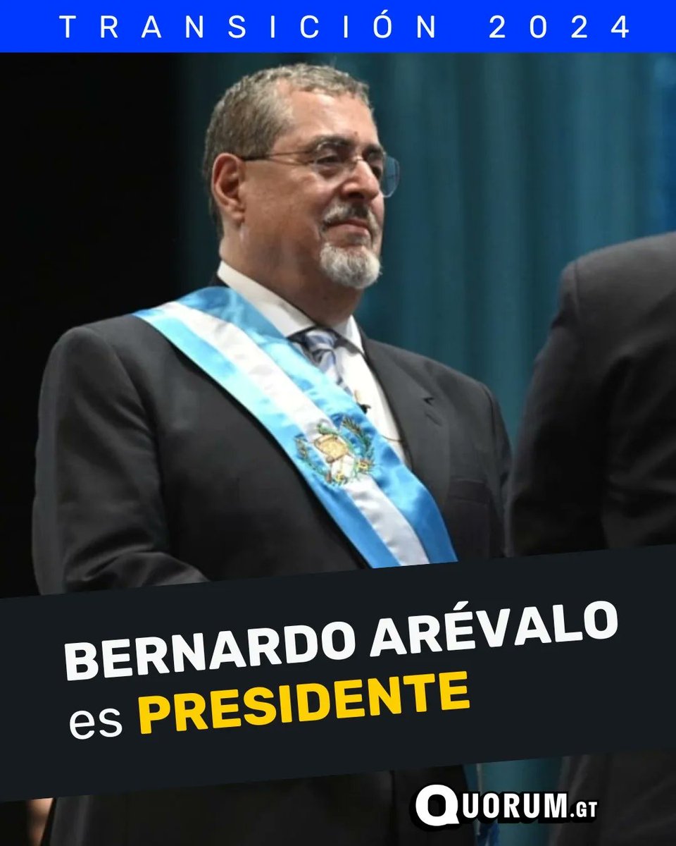 QuorumGT's tweet photo. 👉 Después de un largo camino @BArevalodeLeon y @KarinHerreraVP ya han sido juramentados como Presidente y Vicepresidenta. https://t.co/b77QXYChZ2