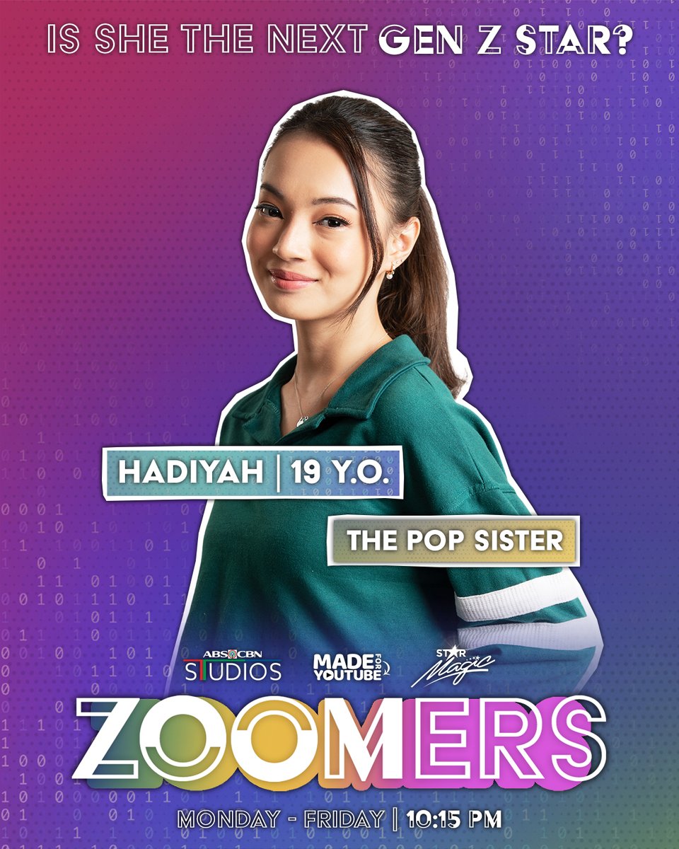 KapamilyaTFC's tweet photo. Meet #Hadiyah #Ashton and #Analain 👋
WHO WILL BE THE NEXT GEN Z STARS?
Watch #Zoomers, beginning tonight at 10:15PM on Kapamilya Channel, Kapamilya Online Live, TFC, A2Z, TV5, and ABS-CBN YouTube! https://t.co/URHofO1yQ3