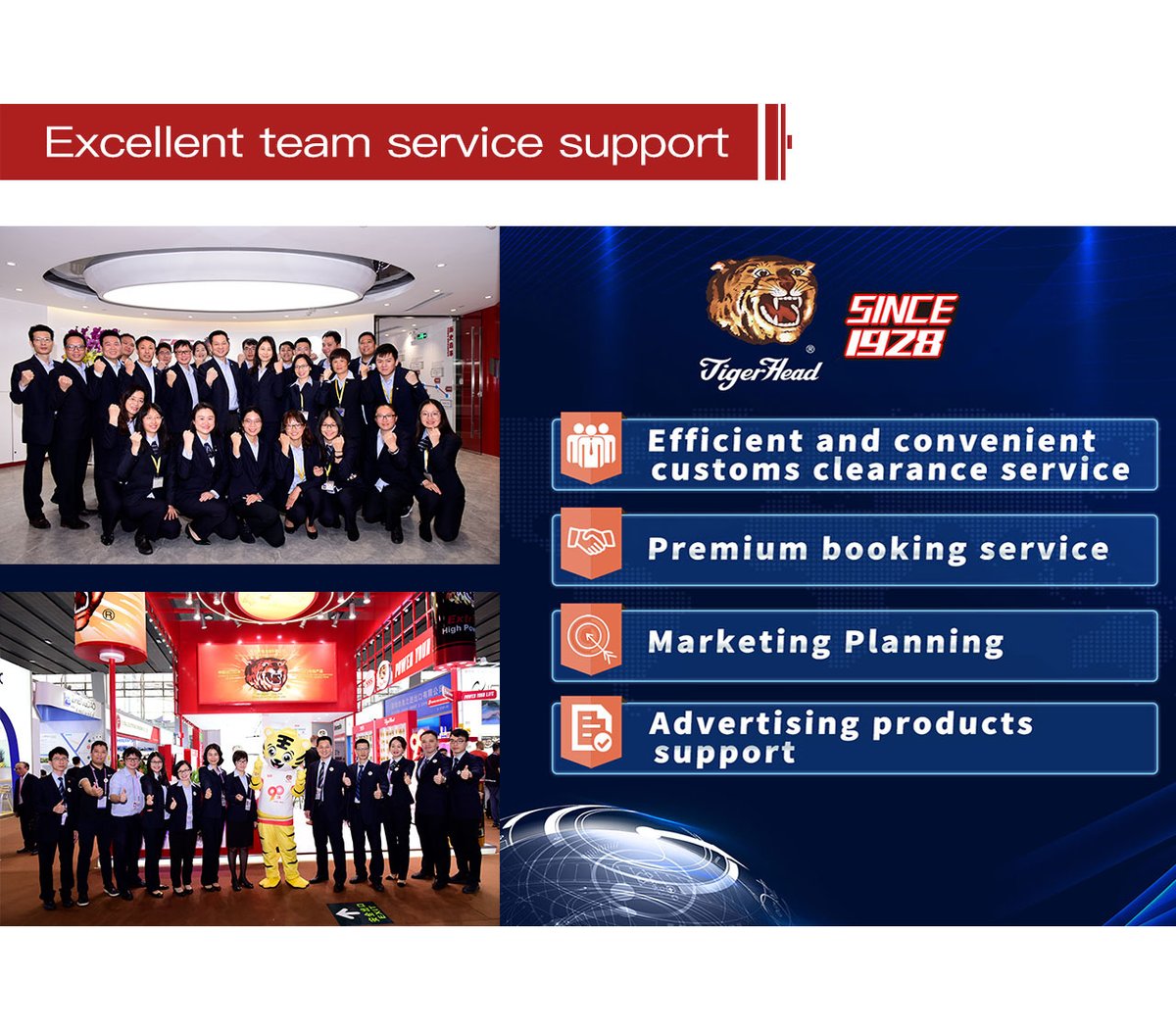 tigerheadchina's tweet image. Elevate your business game with Tiger Head Battery Company Sales teams! 🌟 From efficient customs clearance to premium booking services, we've got your back. Let us supercharge your #CarbonBattery, #AlkalineBattery, and #ButtonCellBattery sales!