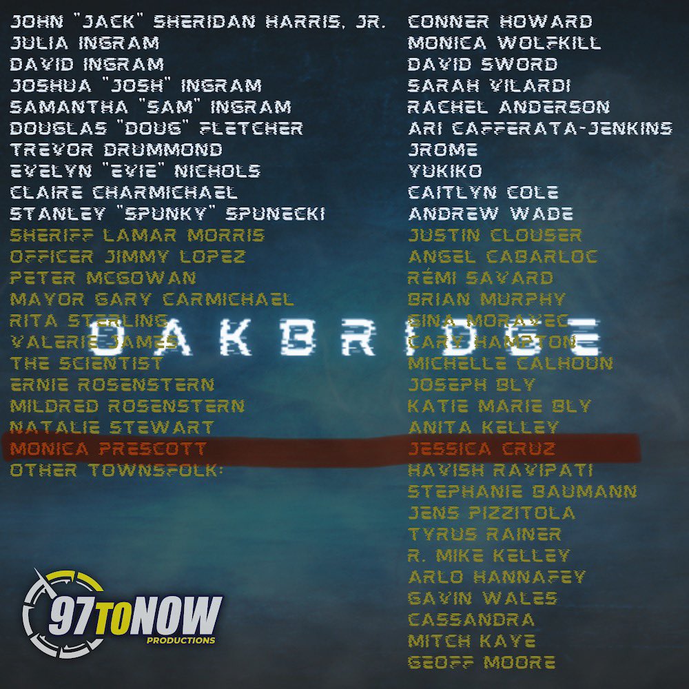 Cast in a new audio sci-fi mystery drama!! @OakbridgeShow #actors #actorlife #audiodrama #scifi #mystery