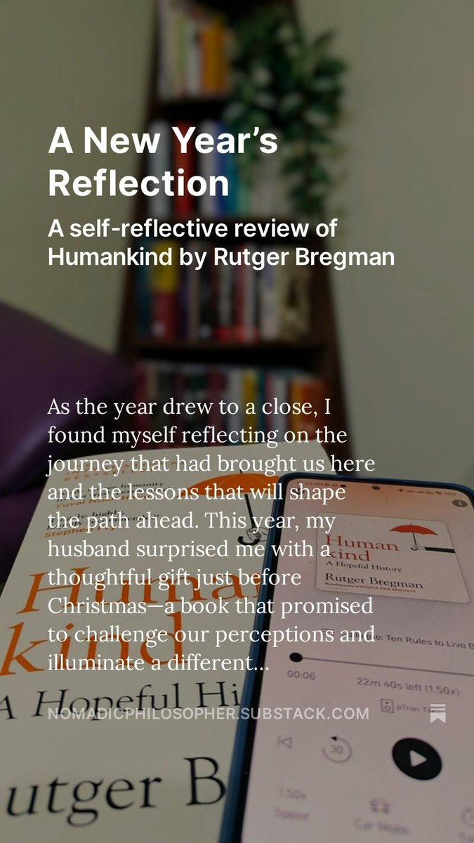 mpriyamathew's tweet photo. My key takeaways from the year-end reading of "Humankind" by Rutger Bregman... 
https://t.co/VpZ5LCLplK

#humankind #Reflections #positivechange #NewYearReflections https://t.co/F38Zb3NG78