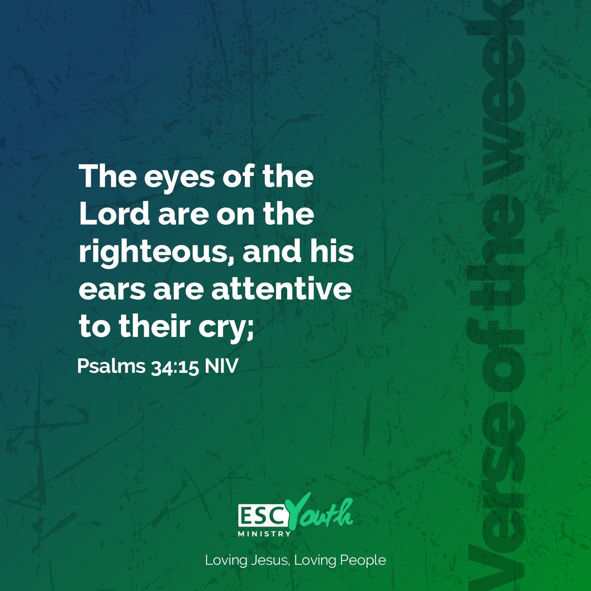 ESCYouths's tweet photo. A blessed new week to you and yours.
#VerseoftheWeek 

#ESCYouth #ESCYouthMinistry #LovingJesusLovingPeople https://t.co/1OZzf7emWT