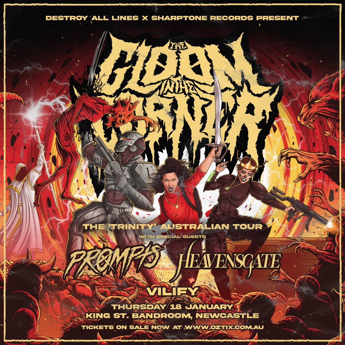 vilifyau's tweet photo. Newcastle this Thursday with @thegloominthecornvr ! Newy LFG!
🎫: https://t.co/QNGGxnvvOj
#band #metalcore #hardcore #livemusic #dreadaddict https://t.co/fGxFGxbnoW
