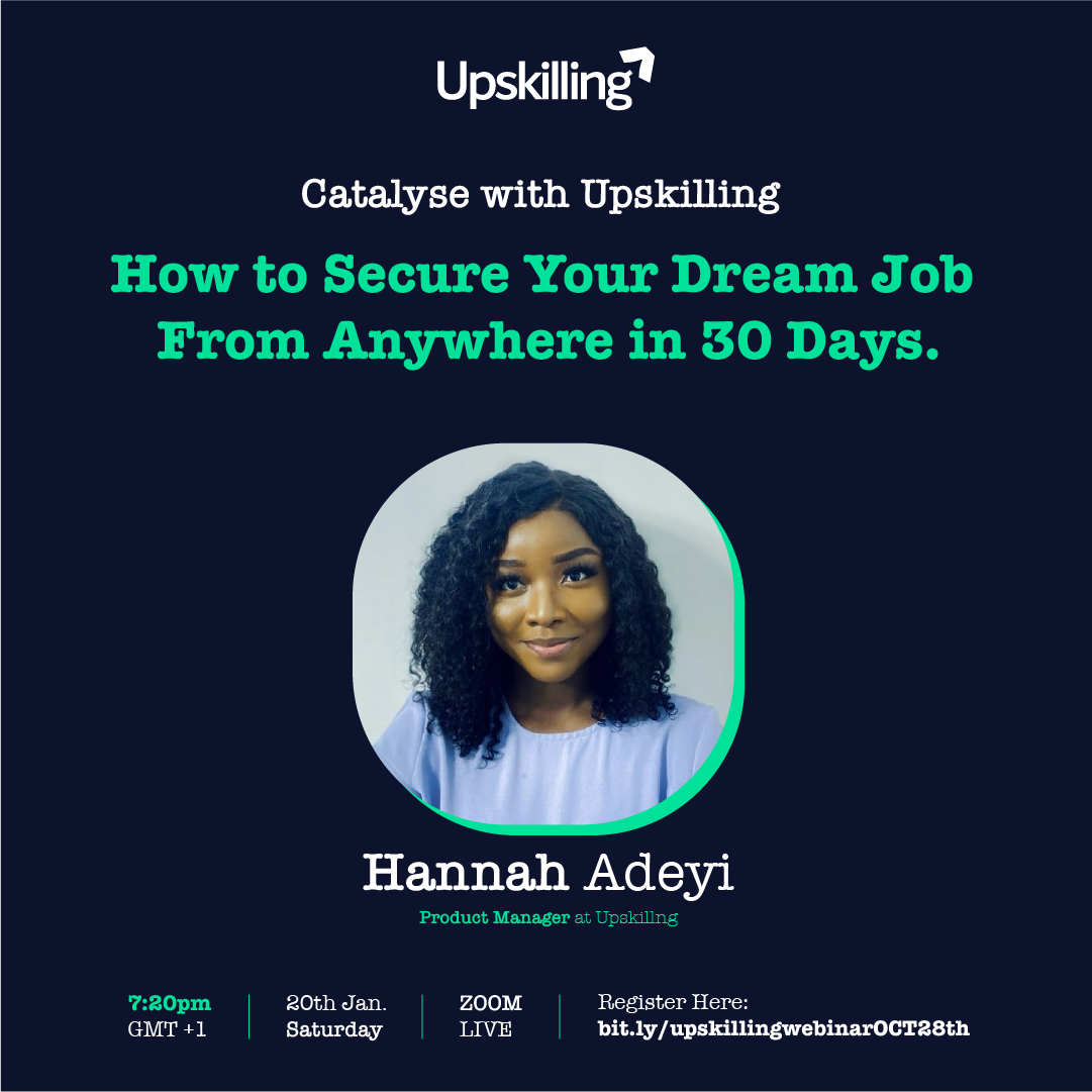 UpSkillng_'s tweet photo. Transform your career journey in just 30 days!
Uncover the secrets to landing your dream job with proven strategies, expert tips, and actionable insights.

Let's turn your aspirations into reality! Sign Up Here: https://t.co/kRhhePLFvk https://t.co/srEwJjsiZ1