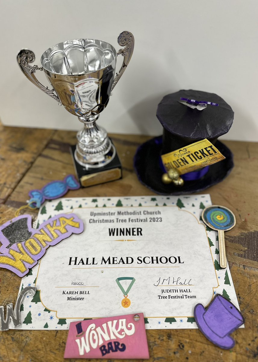 We won with 106 votes! Upminster Methodist  Church Christmas Tree festival! Art and DT together! Thank you to all of the pupils who were part of the team.