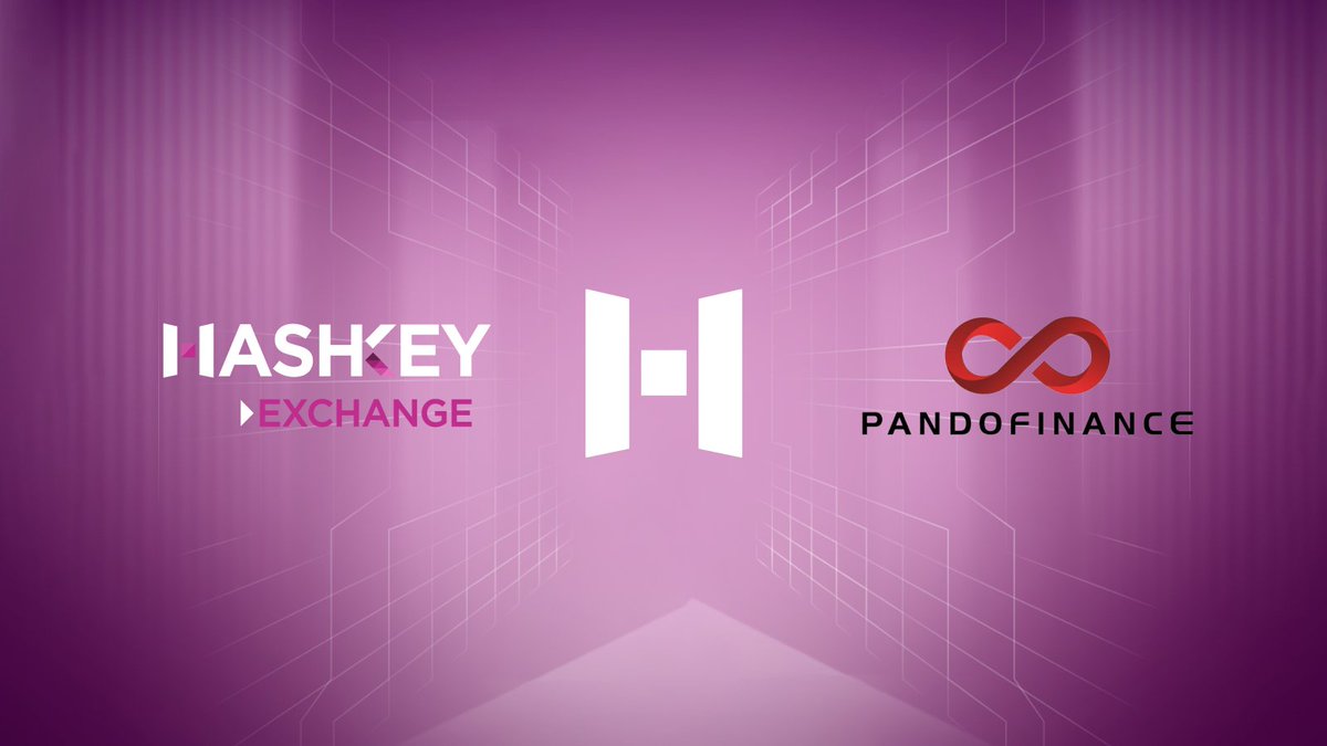 HashKeyExchange's tweet photo. π€ HashKey Exchange and #HONGKONG licensed company Pando Finance announce partnerships. ππΌ Joining forces in #fintech, #blockchain #education , and #DigitalAssets , we're on a mission to shape the future of #Finance!
#HashKey #PandoFinance #Collaboration https://t.co/YDG7FMrzly